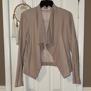 BB Dakota Women's pinky pleather drape Jacket